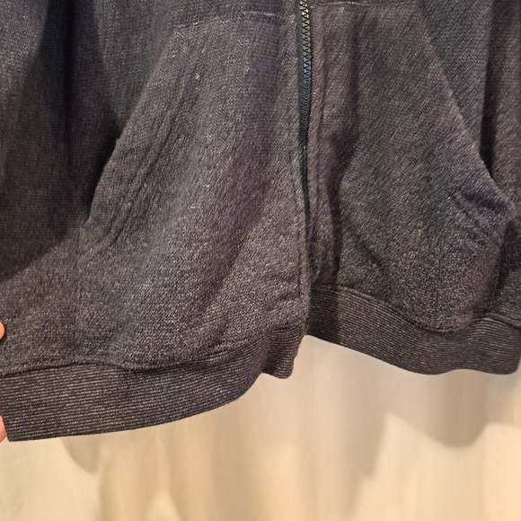 Vintage Big Dogs Blue Zip Up Hooded Fleece Jacket Men's Size Large - Picture 6 of 8